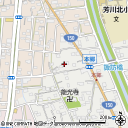 静岡県浜松市中央区本郷町45周辺の地図