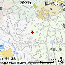 奈良県生駒市辻町881-84周辺の地図