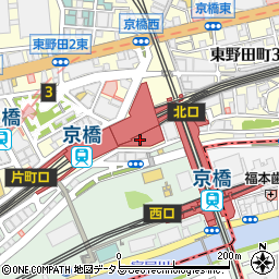 大阪市立　京橋駅有料自転車駐車場周辺の地図