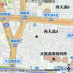 大阪府大阪市北区西天満4丁目10-15周辺の地図