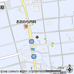 静岡県磐田市大原1365周辺の地図