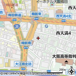 大阪府大阪市北区西天満4丁目12-6周辺の地図