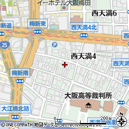 大阪府大阪市北区西天満4丁目10-16周辺の地図