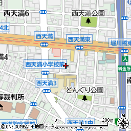 西天満パークビル４号館周辺の地図