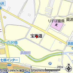 愛知県豊橋市東七根町宝地道周辺の地図