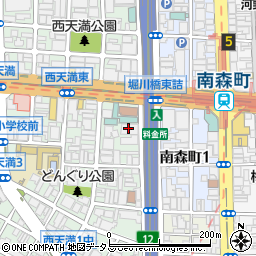 トヨタレンタリース大阪南森町店周辺の地図