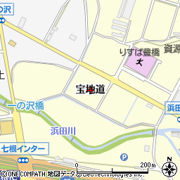 愛知県豊橋市東七根町（宝地道）周辺の地図
