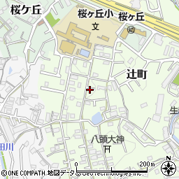 奈良県生駒市辻町882-89周辺の地図