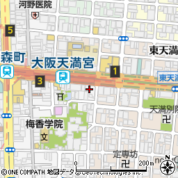 関西ネット不動産株式会社　大阪南森町店周辺の地図