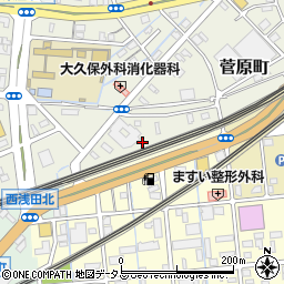 静岡県浜松市中央区菅原町12周辺の地図