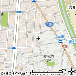静岡県浜松市中央区本郷町54周辺の地図
