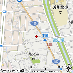 静岡県浜松市中央区本郷町40周辺の地図