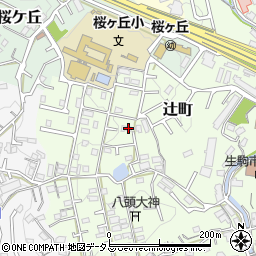 奈良県生駒市辻町882-127周辺の地図