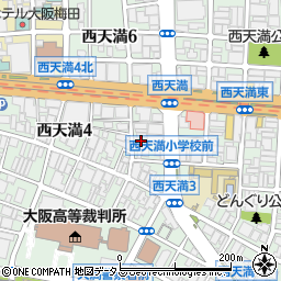 大阪府大阪市北区西天満4丁目3-9周辺の地図