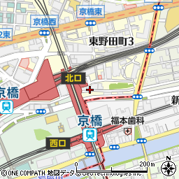 泳ぎイカと炭火 九州うまか 京橋駅前店周辺の地図