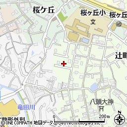 奈良県生駒市辻町881-90周辺の地図