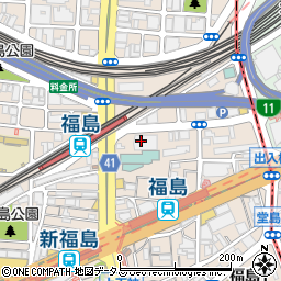ホテル阪神宿泊予約周辺の地図