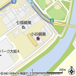小谷鋼業株式会社　本社工場周辺の地図