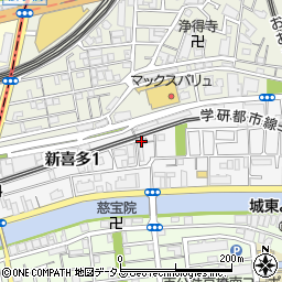 グランデール京橋周辺の地図