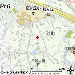 奈良県生駒市辻町882-126周辺の地図