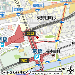 ちっちり　京橋店周辺の地図