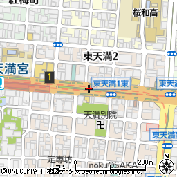 大阪府大阪市北区東天満周辺の地図