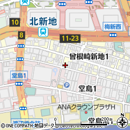 池田銀なべ・北新地周辺の地図