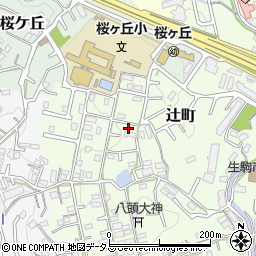 奈良県生駒市辻町882-124周辺の地図