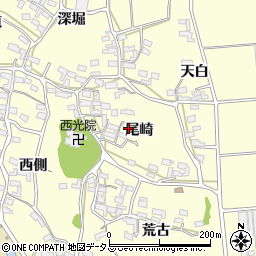 愛知県田原市浦町尾崎18周辺の地図