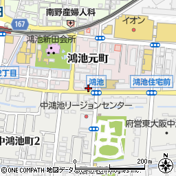 大阪府東大阪市鴻池元町6-13周辺の地図