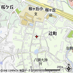 奈良県生駒市辻町882-118周辺の地図