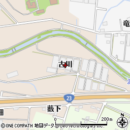 愛知県豊橋市野依町（古川）周辺の地図