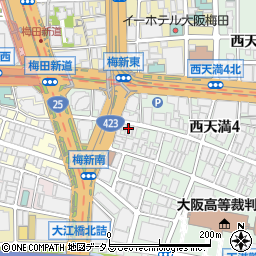 大阪府大阪市北区西天満4丁目12-16周辺の地図