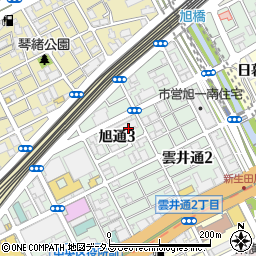兵庫県神戸市中央区旭通周辺の地図