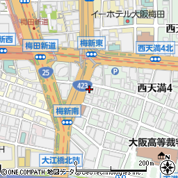 大阪府大阪市北区西天満4丁目12-13周辺の地図