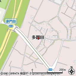 愛知県豊橋市老津町多門田周辺の地図
