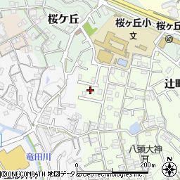 奈良県生駒市辻町881周辺の地図