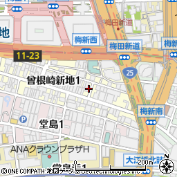 すし 乾山 大阪北新地店周辺の地図