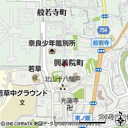 〒630-8103 奈良県奈良市興善院町の地図