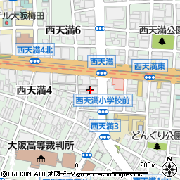 大阪府大阪市北区西天満4丁目3周辺の地図