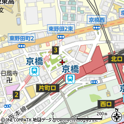 京橋コムズガーデン周辺の地図
