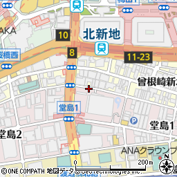 堂島アバンザビル駐車場【夕方パック：16:00〜22:00(入庫19時まで)】周辺の地図