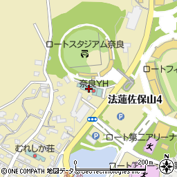 奈良ユースホステル周辺の地図