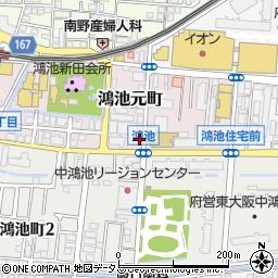 大阪府東大阪市鴻池元町6-10周辺の地図