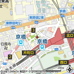 海鮮三崎港 京橋コムズガーデン店周辺の地図