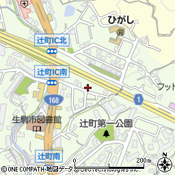 シャルマンフジ生駒壱番館周辺の地図