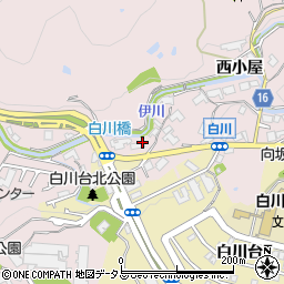 兵庫県神戸市須磨区白川寺ノ前周辺の地図
