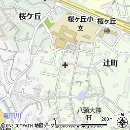 奈良県生駒市辻町882-13周辺の地図