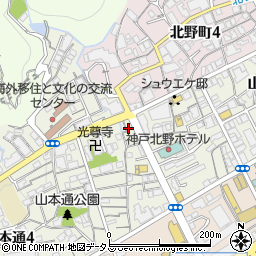 ヒギンスバー・スク神戸周辺の地図