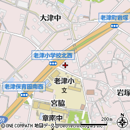 老津食品センター田京周辺の地図